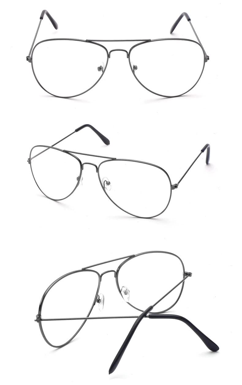 NEWVISION® reading glasses, reading aid for men and women, unisex vintage aviator glasses, metal glasses, retro glasses frames, pilot glasses, carnival women, Nv8132 titanium 1.5 x - NewNest Australia