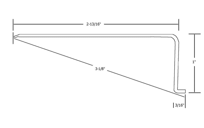 Beam Lighting 21” L-Shape Under Cabinet Light Cover Replacement | White Ribbed Acrylic Diffuser | 20-7/8” Length x 2-7/8” Width x 1” Height (Please Check The Size is Correct Before Ordering) - NewNest Australia