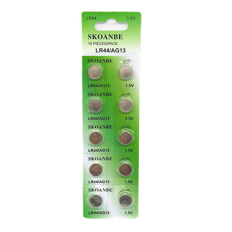 SKOANBE 10PCS AG13 LR44 303 A76 357 SR44 1.5V Battery Button Coin Cell Batteries 10 Count (Pack of 1) - NewNest Australia