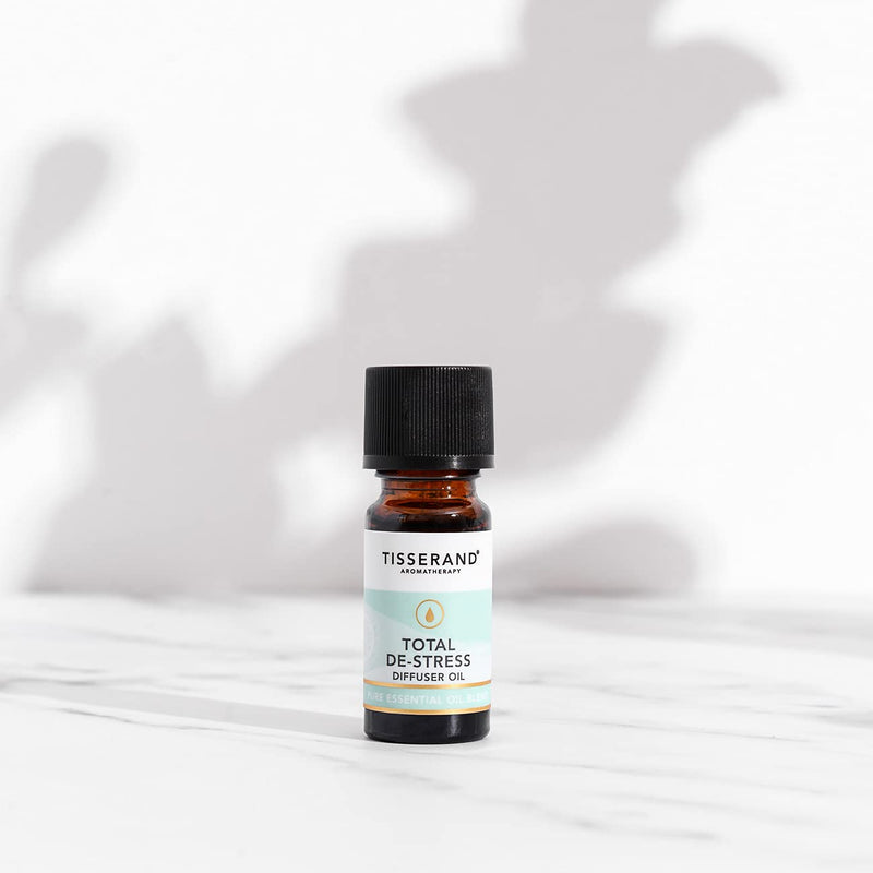 Tisserand Aromatherapy - Total De-Stress - Aromatherapy Diffuser Oil - with Geranium, Nutmeg and Orange - 100% Natural Pure Essential Oils - 9ml - NewNest Australia