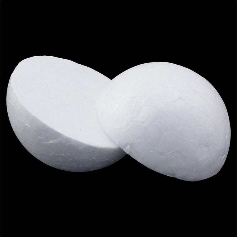 Batino 10PCS 2“ White Foam Balls Half Round Hemispherical Christmas Craft Ball Wedding Decoration DIY Art Decoration - NewNest Australia