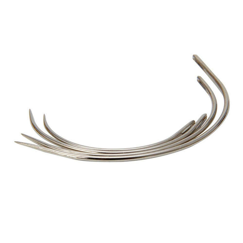 SaiDian 2 Sets 2'' / 2.5'' / 3 ''/ 3.5 '' Curved Leather Hand Sewing Needles C Type Needles for Carpet Leather Canvas Repairing Weaving Crafts - NewNest Australia