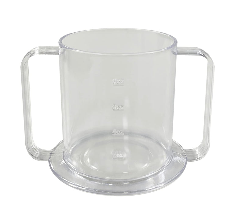 Dr. Bone's Therapeutics ® 2-Handle Wide Base Mug with Transparent 2 Style Lids Lightweight Drinking Cup with Easy-to-Grasp Handles for Hot and Cold Beverages Spill-Resistant Sippy Cup Prevents Tipping - NewNest Australia