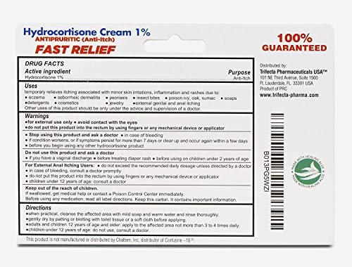 Globe Hydrocortisone Maximum Strength Cream 1% w/ Aloe, | Anti-Itch Cream for Redness, Swelling, Itching, Rash & Dermatitis, Bug/Mosquito Bites, Eczema, Hemorrhoids & More | (3-Pack) - NewNest Australia