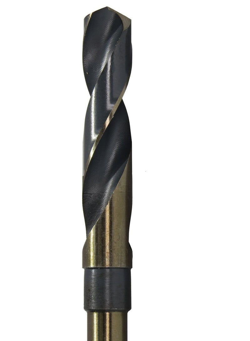 Drill America - KFDRSD9/16 9/16" Reduced Shank High Speed Steel Black & Gold KFD Drill Bit with 1/2" Shank, KFD Series 9/16" - NewNest Australia