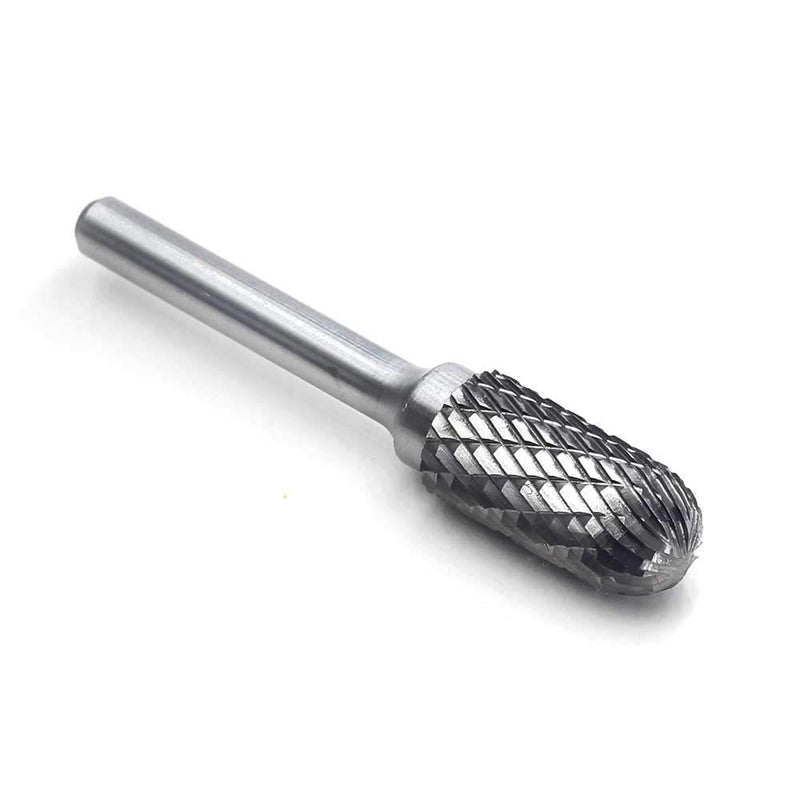 YUFUTOL SC-5 Tungsten Carbide Burr Cylinder Shape with Radius End Double Cut Rotary Burr File(1/2" Cutter Dia X 1"Cutter Length) with 1/4'' shank, 1pcs - NewNest Australia