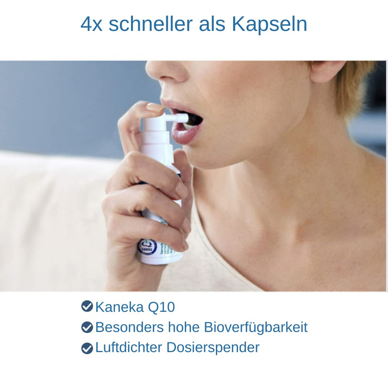 SanoMit Q10 Spray liquid Ubiquinone Kaneka Coenzyme Q10 (30ml), high dosage, liposomal vegan, Dr Enzmann - NewNest Australia