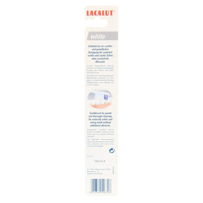 LACALUT WHITE TOOTHBRUSH, thorough and gentle tooth cleaning & dental care with polishing effect, 3 pieces - NewNest Australia