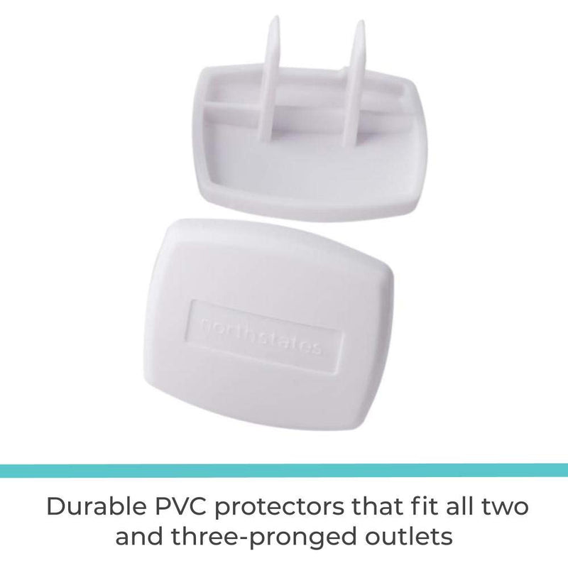 Toddleroo by North States Plug Protectors | Fits Two and Three pronged outlets for Quick Coverage in Seconds | Baby proofing with Confidence (36-Pack, Soft White) - NewNest Australia