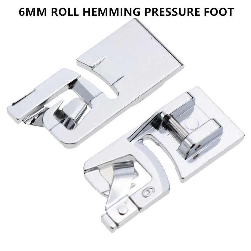 Narrow Rolled Hem Foot 3 mm, 4 mm, 6 mm Fits All Low Shank Snap-On Singer, Brother, Babylock, Euro-Pro, Janome, Kenmore, White, Juki, New Home - NewNest Australia
