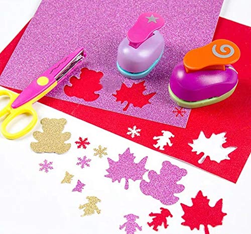 YZH Crafts Glitter Cardstock Paper,No-Shed Shimmer Glitter Paper, DIY Party Deco, 8 Inch X 12 Inch, 10 Sheets, A4 Size (Black) Black - NewNest Australia