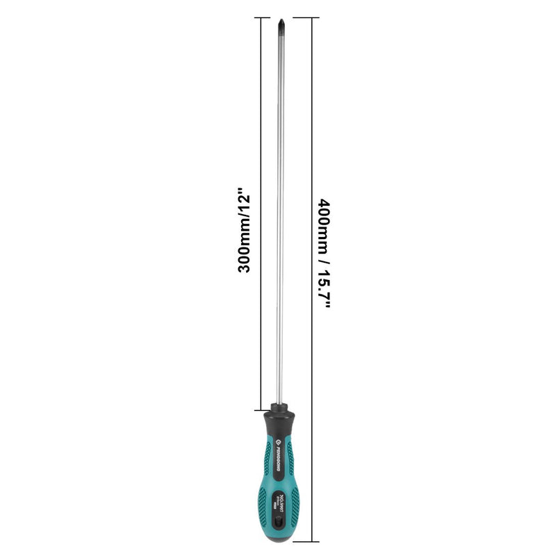 uxcell #1 Phillips Screwdriver 12 Inch Round Shaft Non Slip Comfortable Handle PH1 x 12" - NewNest Australia