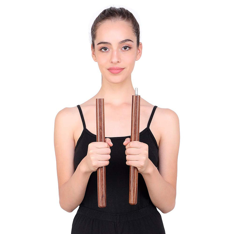 StretchNHeal Multipurpose Wooden Pranayama Stick – Lung Opener for fuller Breathing - Posture Corrector and Flexibility Enhancer - Detachable Robust Yoga Pole - NewNest Australia