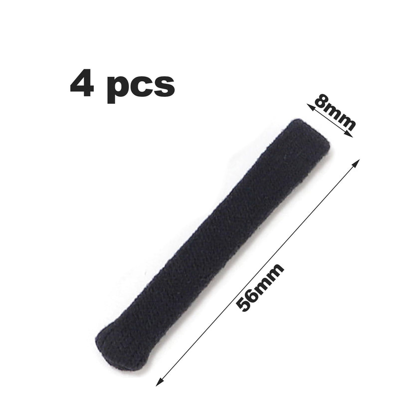 Ruoxixi 2 Pairs Of Glasses Ear Cushion Pads Non-Slip Glasses Ear Hooks Glasses Strap For Reading Glasses, Universal Ear Hook Glasses Holder Non-Slip Glasses Temple For Sunglasses, Knitted, Black - NewNest Australia