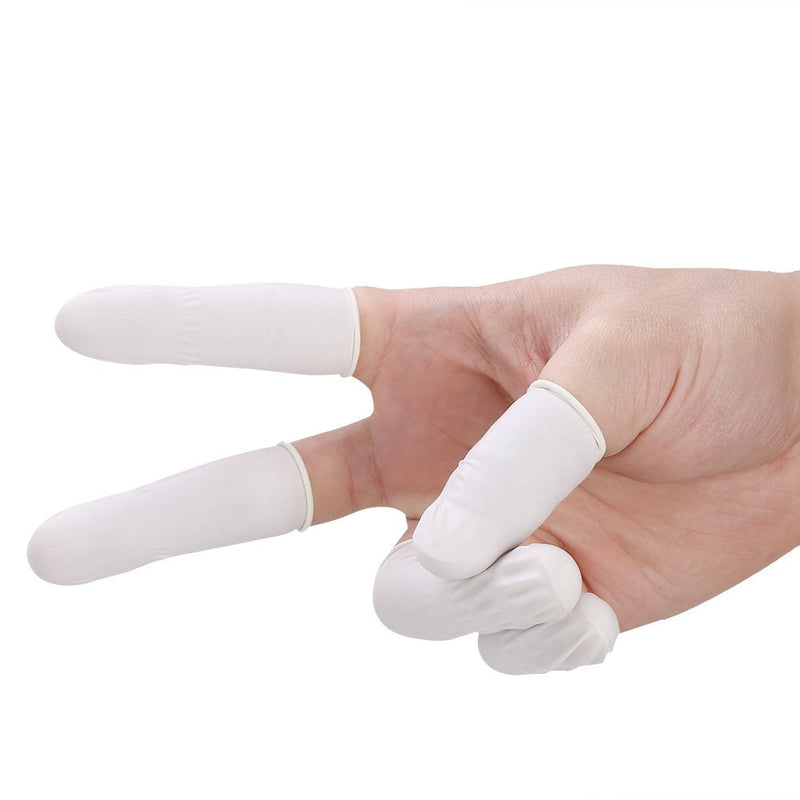 300pcs Disposable Latex Finger Cots Anti Static Finger Protective Cots for Tattoo Makeup Nail Art Foot Massage Lip Bleaching - NewNest Australia