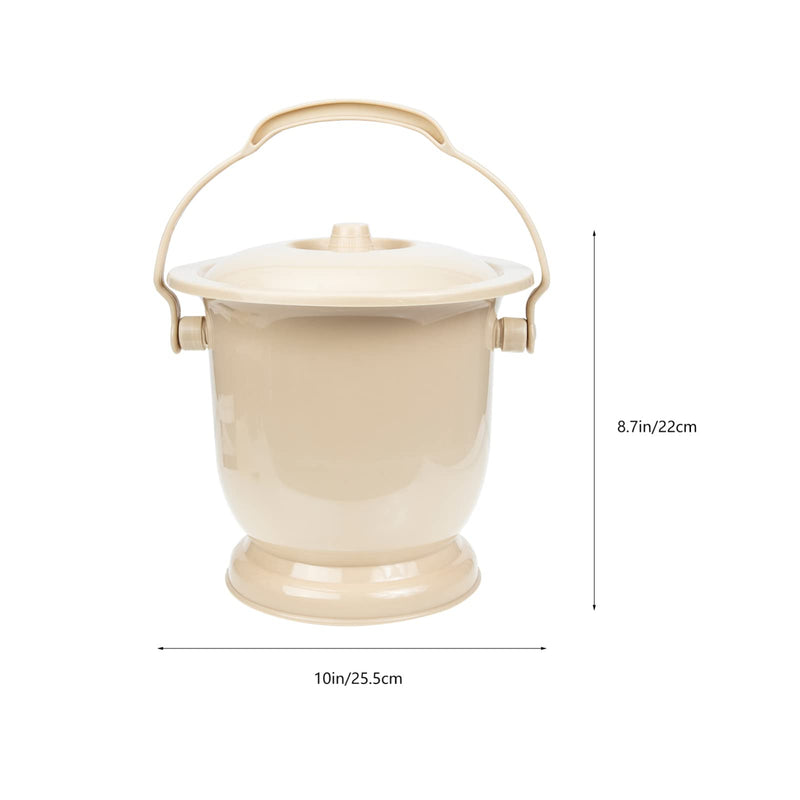 YARNOW Urine Pots Portable Toilets Chamber Pot Unisex Urine Pots Urine Buckets with Lids Handle Bedroom Potty Urinals Bedpan for Children Adults Pregnant Women Light Yellow Night Bedpan - NewNest Australia