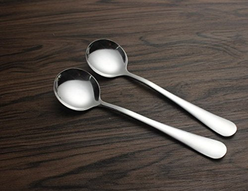 NewNest Australia - KINGSUPER Stainless Steel Table Soup Spoon (Set of 6 Round) 