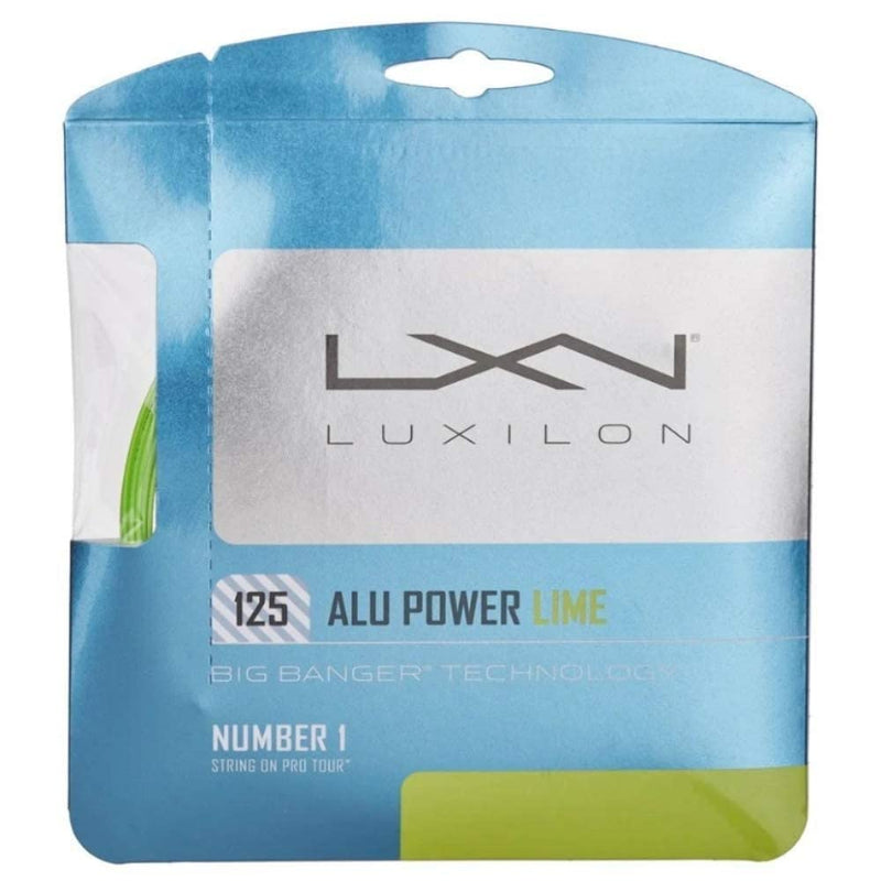 Luxilon Alu Power Tennis String Lime 125 Set - NewNest Australia
