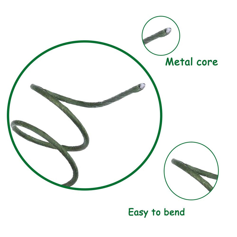 100PCS 18Ga Floral Stem Wires,Green Crafting Floral Stem Wire for DIY Crafts and Flower Arrangement 14 Inches - NewNest Australia