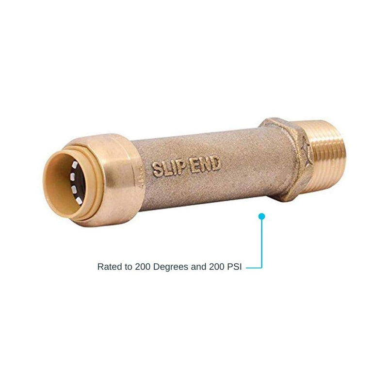 SharkBite 25562A 25562 1 inch x 1 inch, Water Filter Installation Kit, Whole House, Push-to-Connect, PEX, Copper, CPVC, PE-RT, Brass - NewNest Australia
