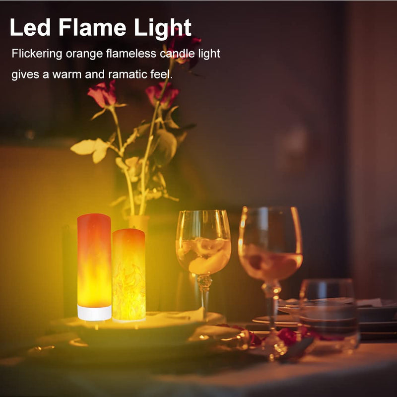 BukNikis USB Interface Plug-in LED Flame Light, Orange Flickering Flameless Candles Night Light for Home Decor Reading Sleeping Dating Camping - NewNest Australia