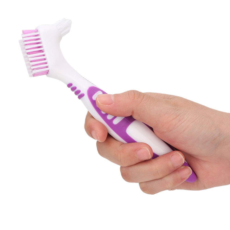 Denture brush, 2 pieces/set, specially developed for the thorough cleaning of dentures and bridges - NewNest Australia