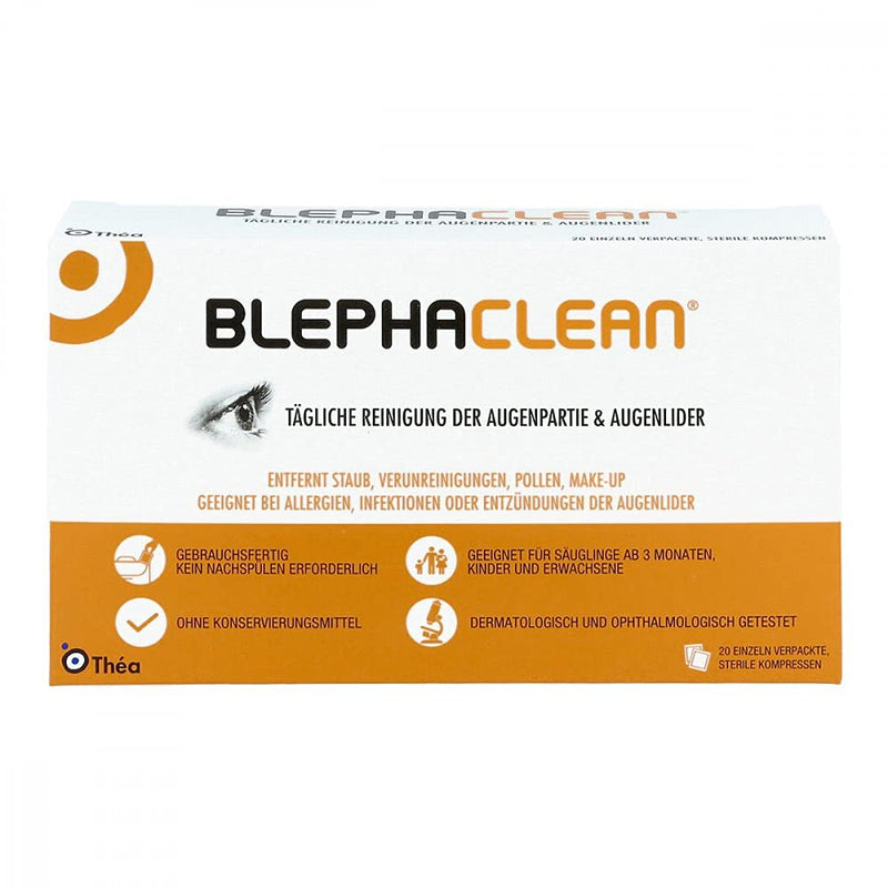 Thea Pharma GmbH BLEPHACLEAN sterile compresses for eyelid cleaning, compresses, 20 pieces - NewNest Australia