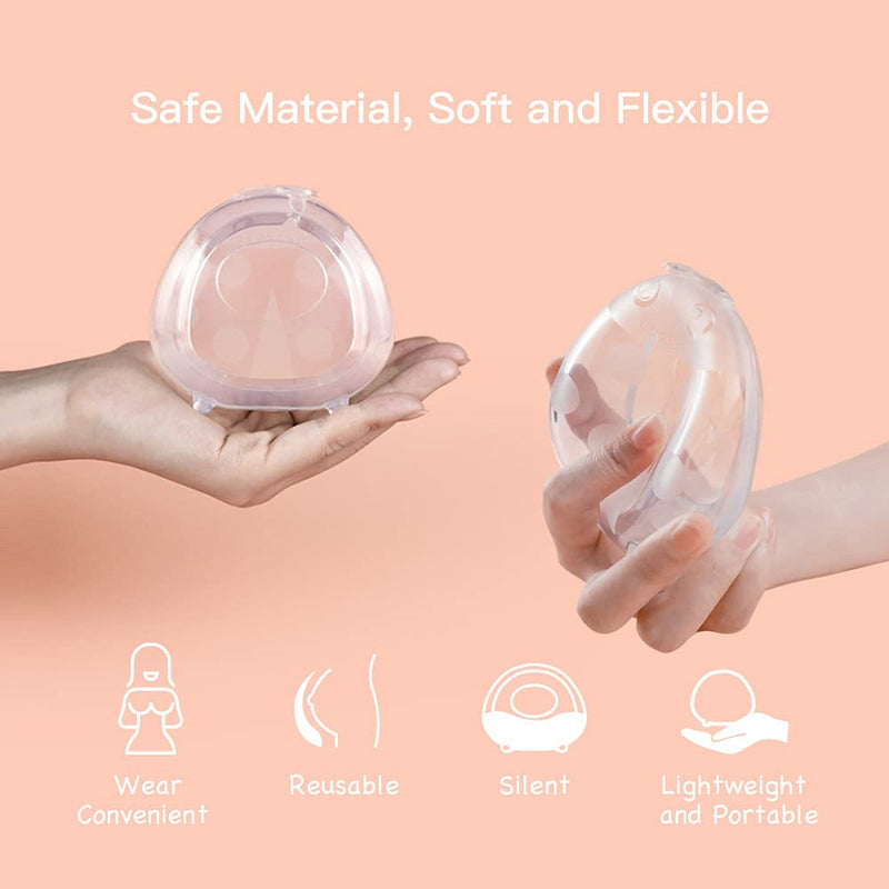 haakaa Silicone Breast Pump and Ladybug Breast Shells Combo for Breastfeeding Moms to Collect Breast Milk| Pumping and Nursing| Portable Breastmilk Catcher(pump-4oz/100ml,1pk; shell-2oz/75ml,1pk) 100ml Pump + 75ml Ladybug Collectorx1 - NewNest Australia