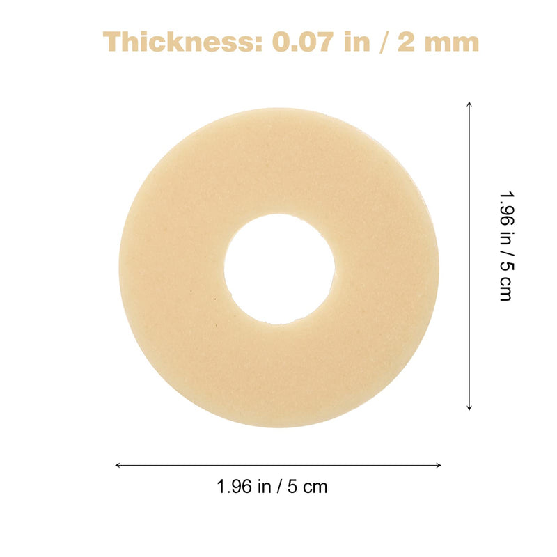 DOITOOL Ostomy Barrier Ring No Leaking Barrier Extenders Moldable Colostomy Bags Barrier Rings for Ileostomy Stoma Care Stoma Nursing Accessories Thickness 2mm White 5x5x0.2cm - NewNest Australia