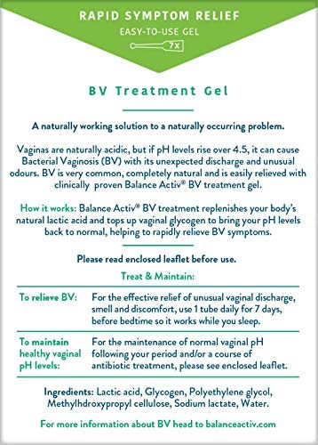 Balance Activ Gel | Bacterial Vaginosis Treatment for Women | Works Naturally to Rapidly Relieve Symptoms of Unpleasant Odour, Discomfort & Discharge Associated with BV | 1 Pack of 14 - NewNest Australia