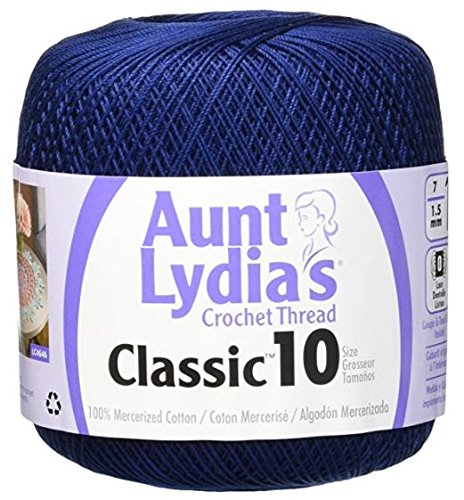 Aunt Lydia's Crochet Thread - Size 10 - Navy (2-Pack) - NewNest Australia