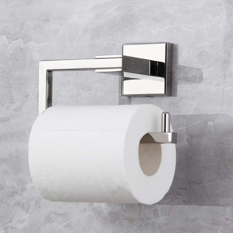 Bathroom Toilet Paper Holder SUS304 Stainless Steel Kitchen Washroom Tissue Roll Dispenser Wall Mounted Rustfree 5-inch TP Holder Polished Finish - NewNest Australia