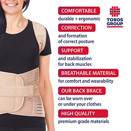 Lux Posture Corrector Straightener Shoulder Back Posture Corrector Posture Trainer With Adjustable Size Adjustable Made Of The Highest Quality Neoprene Beige X-Large - NewNest Australia