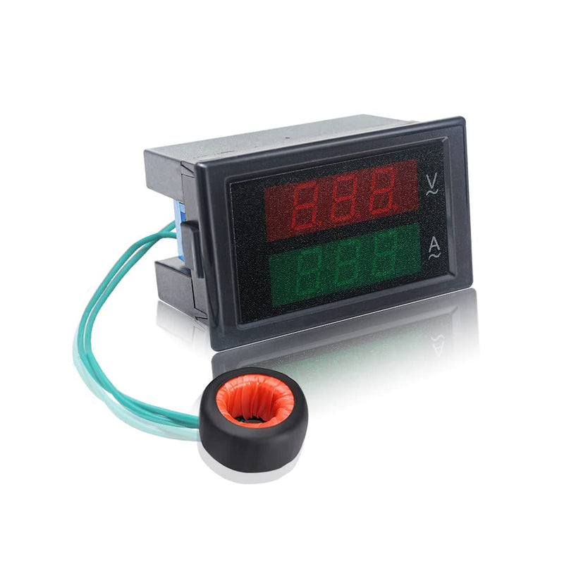 KETOTEK Volt Amp Meter Digital Voltmeter Ammeter AC 80V-300V 100A LED 2in1 Multimeter Panel Display Voltage Amperage Detector with Current Transformer 110V/220V V-A - NewNest Australia