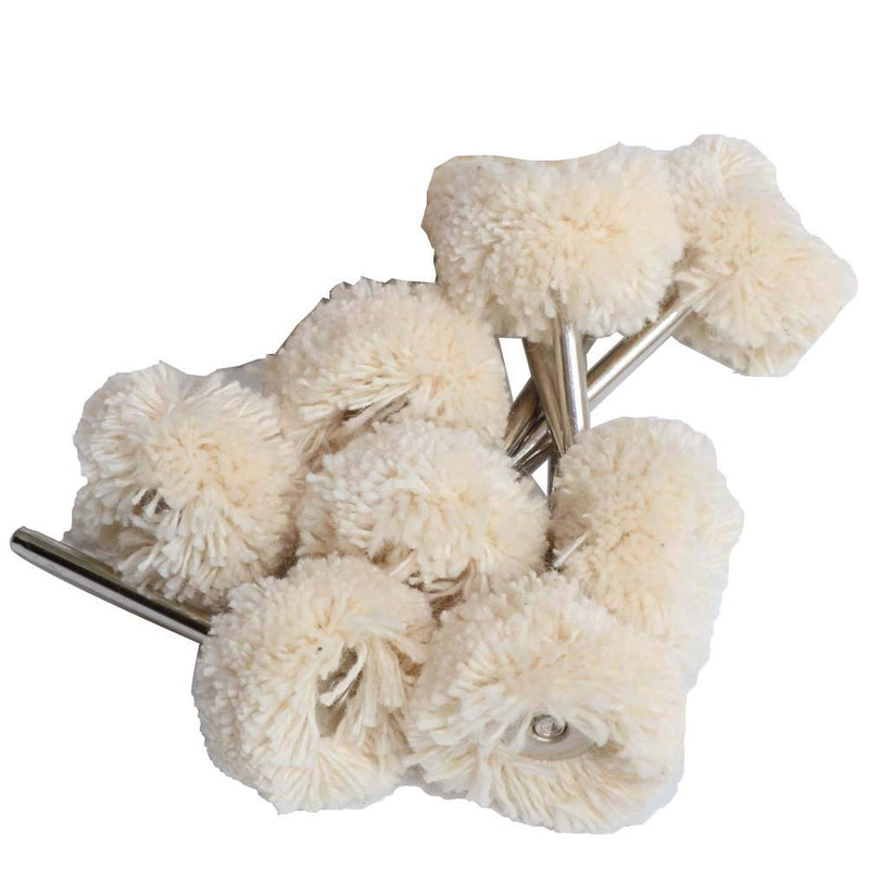 1Inch Polishing Buffing Wheel Set,Wool Felt Cotton Mounted 3mm Shank for Rotary Tool Accessories,Mini Brush Polishing Kit for Watch and Jewelry 50 Pieces - NewNest Australia