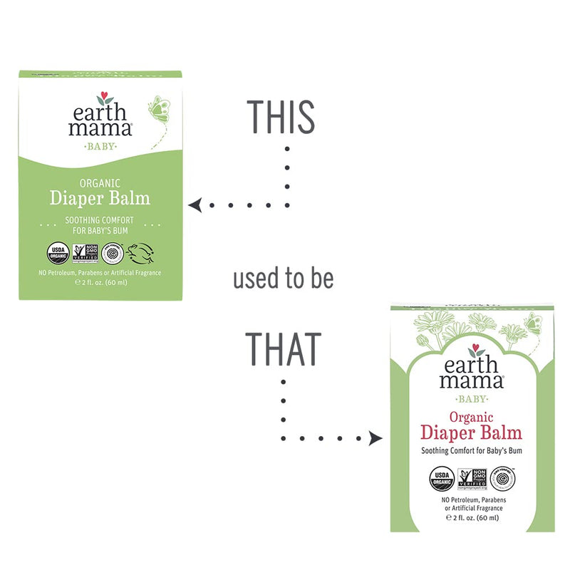 Organic Diaper Balm by Earth Mama | Safe Calendula Cream to Soothe and Protect Sensitive Skin, Non-GMO Project Verified, 2-Fluid Ounce (2-Pack) 2 Fl Oz (Pack of 2) - NewNest Australia