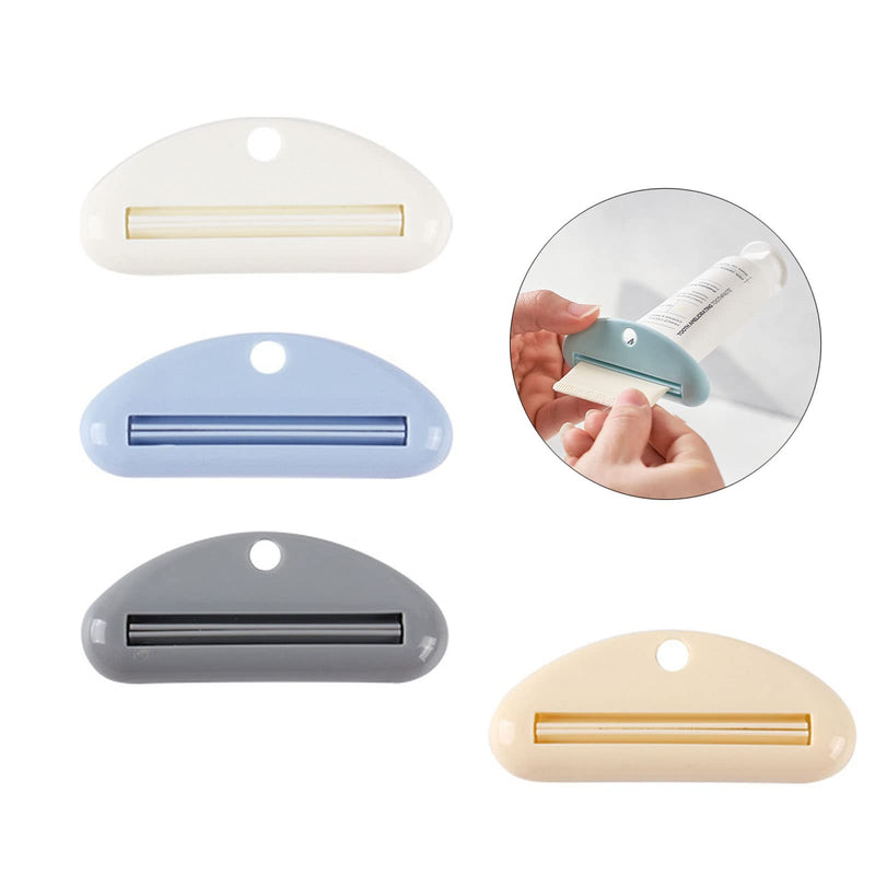 4 Pieces Toothpaste Squeezer Dispenser Clip Tube Toothpaste Squeezer Plastic Toothpaste Clips Toothpaste Cap Dispenser for Toothpaste Hand Cream Cosmetics (4 Color) - NewNest Australia