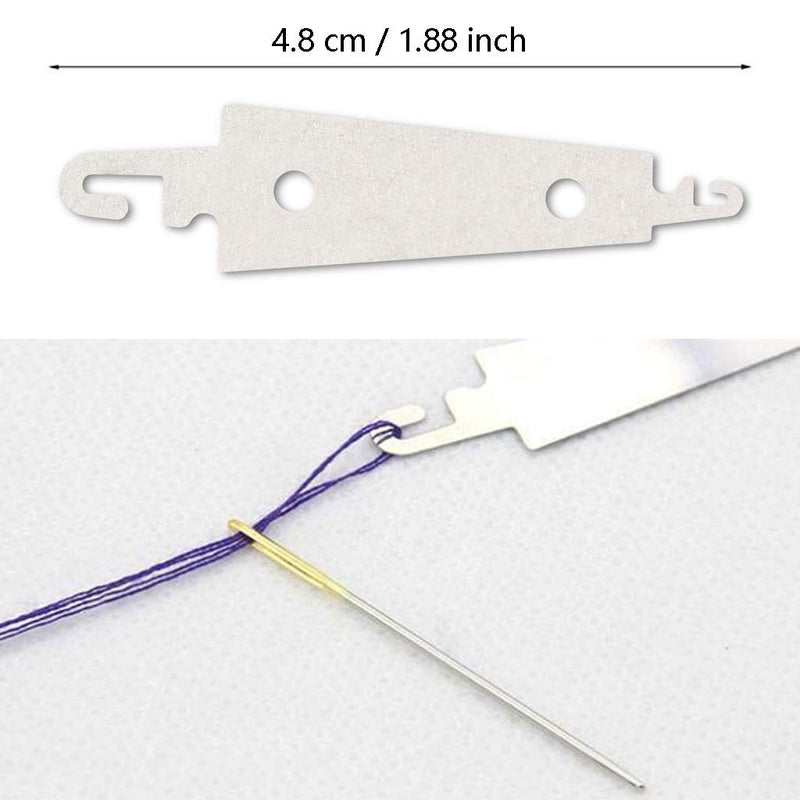 90pcs Cross Stitch Needles +1 Stainless Steel Needle Threader,Golden Color Large Eyes Cross Stitch DIY Embroidery Hand Needles Sewing Needles in Transparent Box Size 22# 24# 26# 22#+24#+26# - NewNest Australia