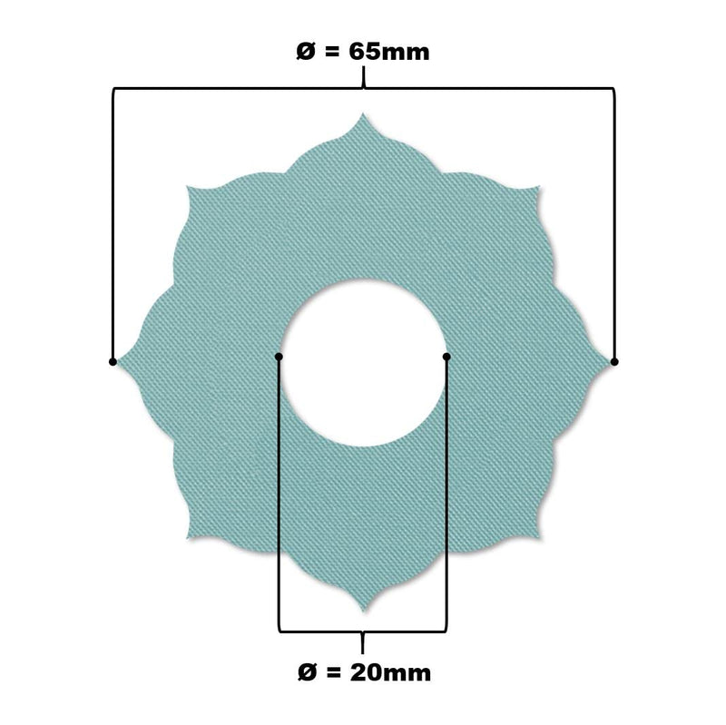 MySweetStitch | Patch for Freestyle Libre 3 Sensor Waterproof, Breathable and Skin-Friendly (10 Pieces) Mandala | Made in Germany | Outer Ø 65mm, Inner Ø 20mm | Pastel 10 piece - NewNest Australia