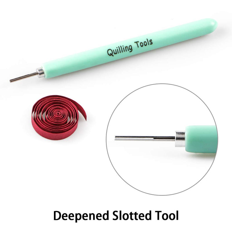 MDLUU Paper Quilling Tools, 5 Pieces Quilling Slotted Tools, 1 Piece Quilling Needle Pen for Paper Quilling Crafting, DIY Card Making Project 6 Pieces Quilling Pens - NewNest Australia