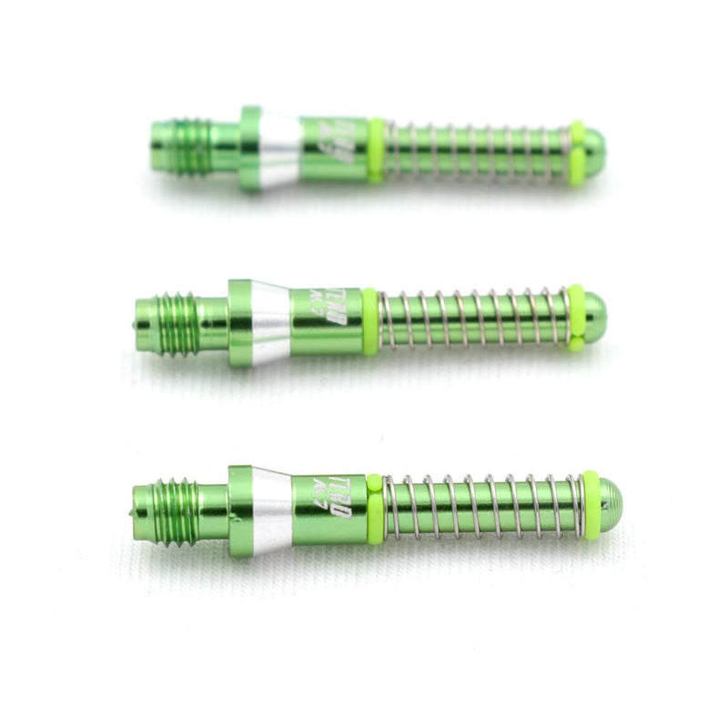 CUESOUL TERO AK7 Aluminum Dart Shafts 25.2mm Built-in Spring Telescopic for Steel Tip Darts and Soft Tip Darts Green - NewNest Australia