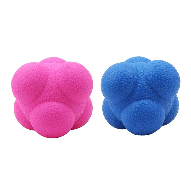 Reaction Ball,Hexagonal Agility Ball for Towards Training Improvement of Hand-Eyereaction and Agility Coordination Reflex Exercise Sports,Can Improve The Concentration of Teenagers and Adults(2 Pcs) - NewNest Australia