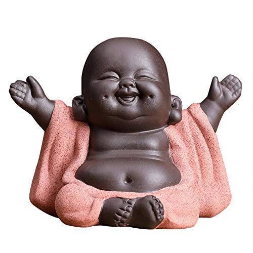 NewNest Australia - Kingzhuo A Collection of Cutie 3 Buddhas Lovely 3 Style Smiling Buddha Laughing Buddha Statue Great Details Giftable Make You Happy 