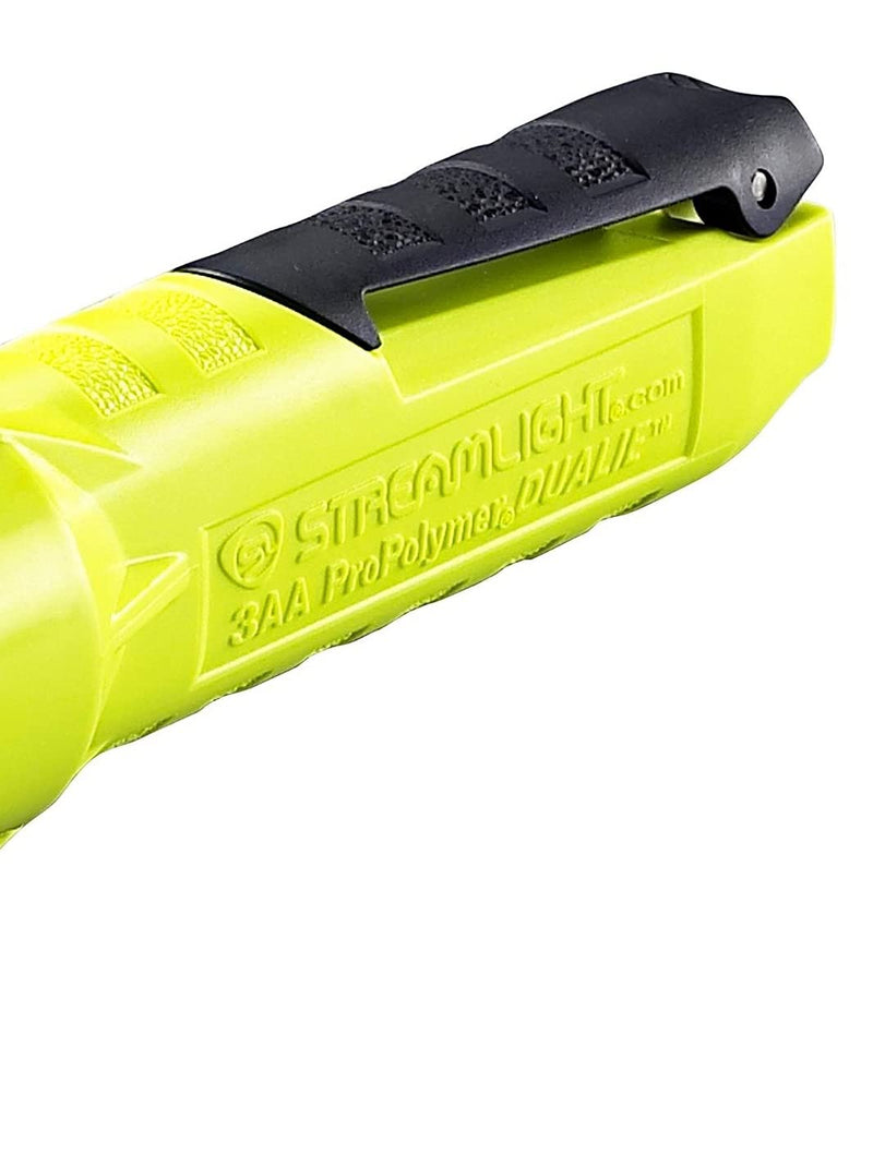 Streamlight 68750 Dualie 3AA 140-Lumen Dual Function Intrinsically Safe AA Battery Flashlight, Yellow – With 3 "AA" Alkaline Batteries 3xAA, Batteries Included - NewNest Australia