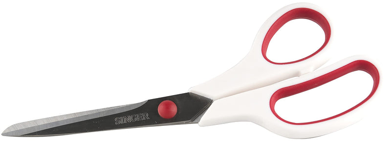 SINGER Fabric Scissors with Comfort Grip, 1-pack, Red & White - NewNest Australia