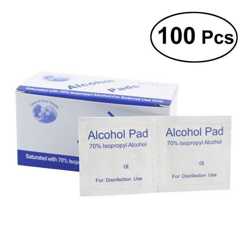 100PCS Disposable Alcohol Prep Pads Skin Cleansing Wipes Saturated with 75% Ethanol Alcohol Extemal Use Medical Alcohol for Home or Outdoor - NewNest Australia