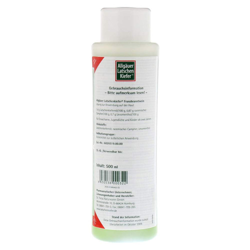 Allgaeuer Latschenk. Fbw 500 ML [bathroom products] - NewNest Australia