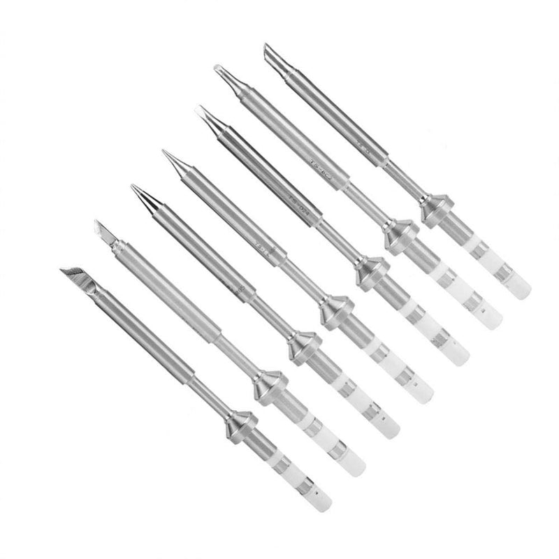 7 Types Mini Stainless Steel Soldering Iron Tip Replacement for TS100 Portable Outdoor Soldering Iron Kit (7pcs Soldering Tips) - NewNest Australia
