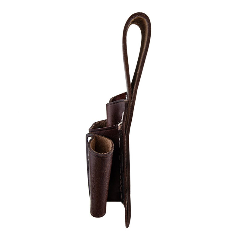 NKTM Leather Electrician’s Pocket Leather Tool Pouch Heavy Duty Tool Pouch with 4 Pockets Type 1: 8.6"H x 3.3"L Brown - NewNest Australia