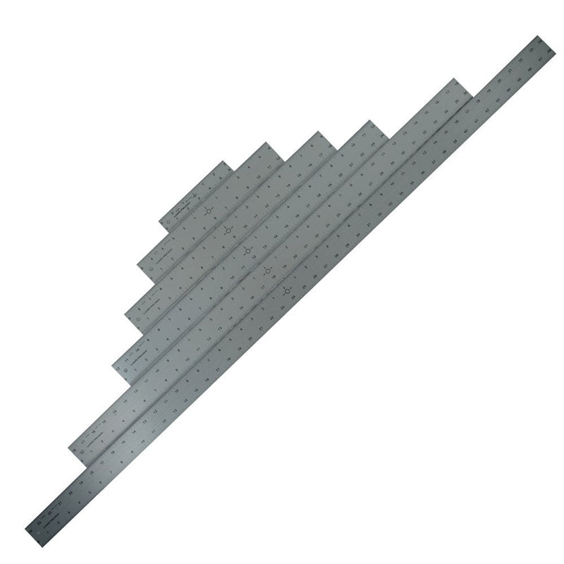 Ludwig Precision 12" Center-Finding Aluminum Straight Edge, 81212 12-INCH - NewNest Australia